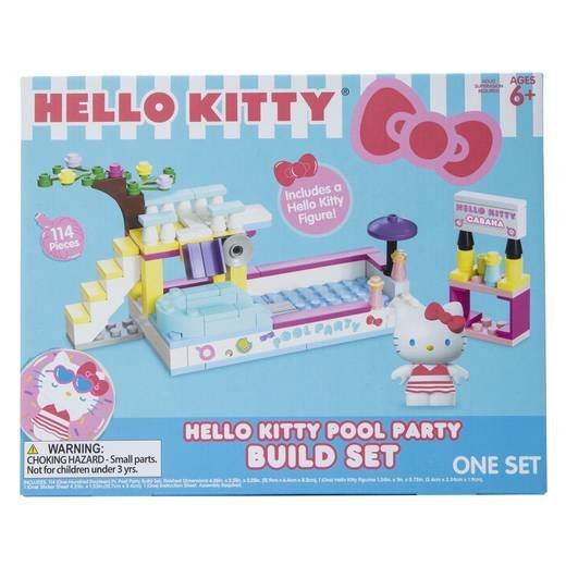 Hello Kitty Bloques Figuras Oficial Piscina Alberca Construcción Regalo Niños