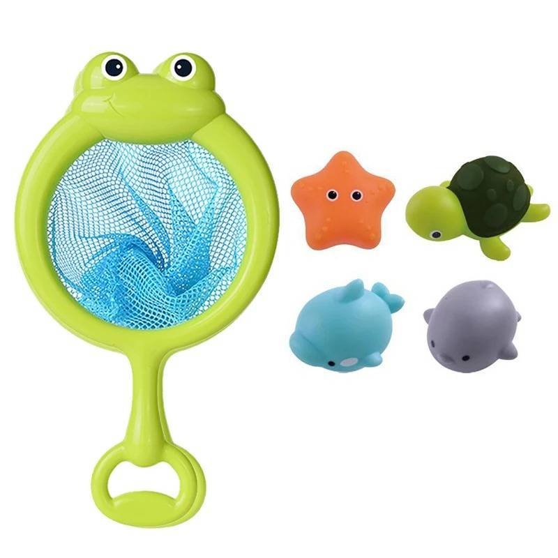 Juguete Baño Animales Bebé Luz LED Flotador Goma Suave Ranas Luminosas Regalo