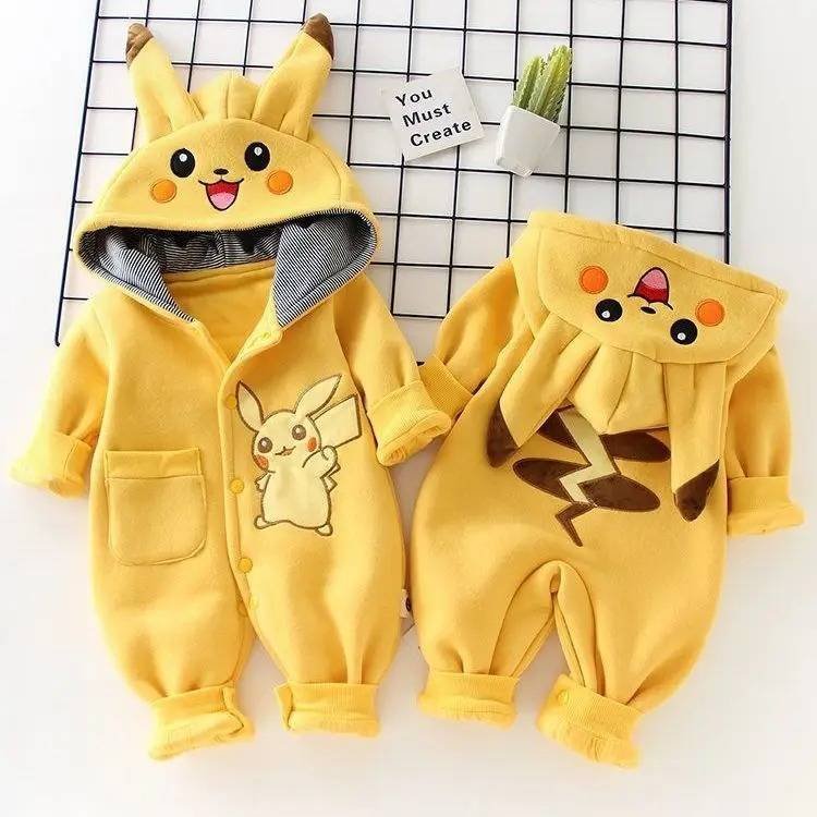 Mameluco Pijama Pokémon Bebé Kawaii Pikachu Cola Kawaii Disfraz