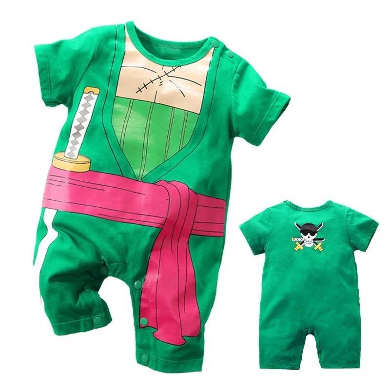 Disfraz Mameluco Anime One Piece Roronoa Zoro Traje Bebe