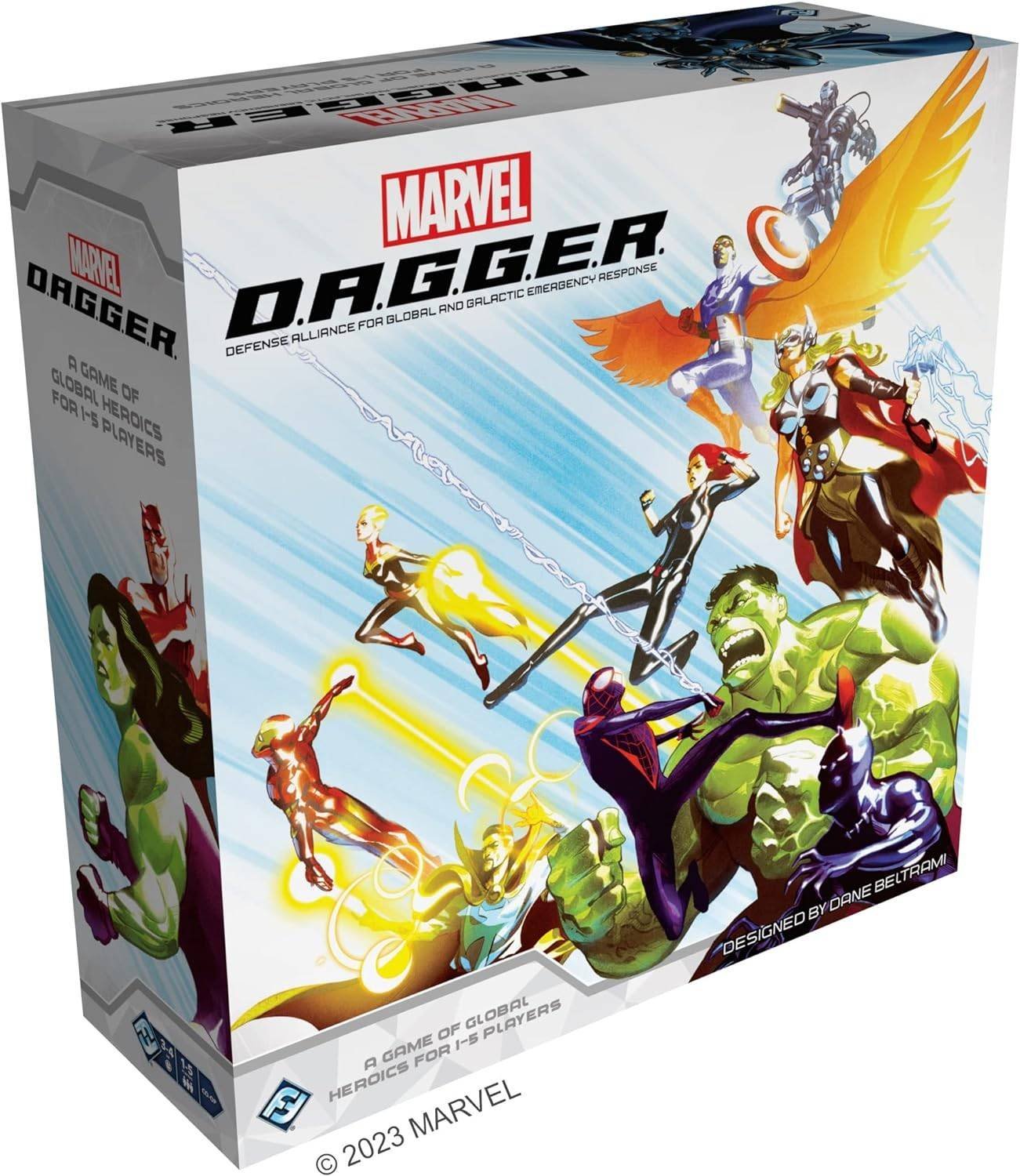 Marvel D.A.G.G.E.R. Inglés Fantasy Flight Games Juego 1 a 5 Jugadores