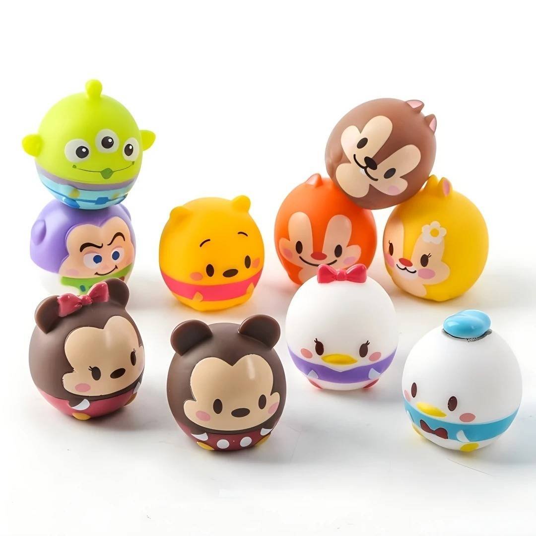 10 Figuras Colección Disney Mickey Stitch Winnie Regalo