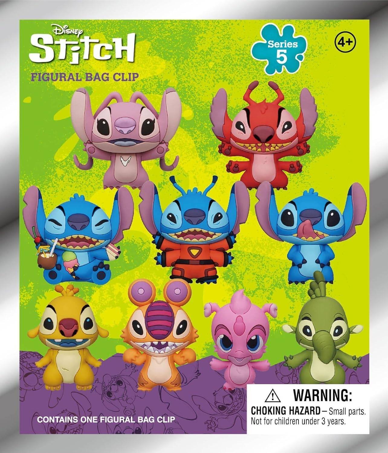 1 Llavero Monogram Stitch Series 5 Licencia Oficial Personajes 3D