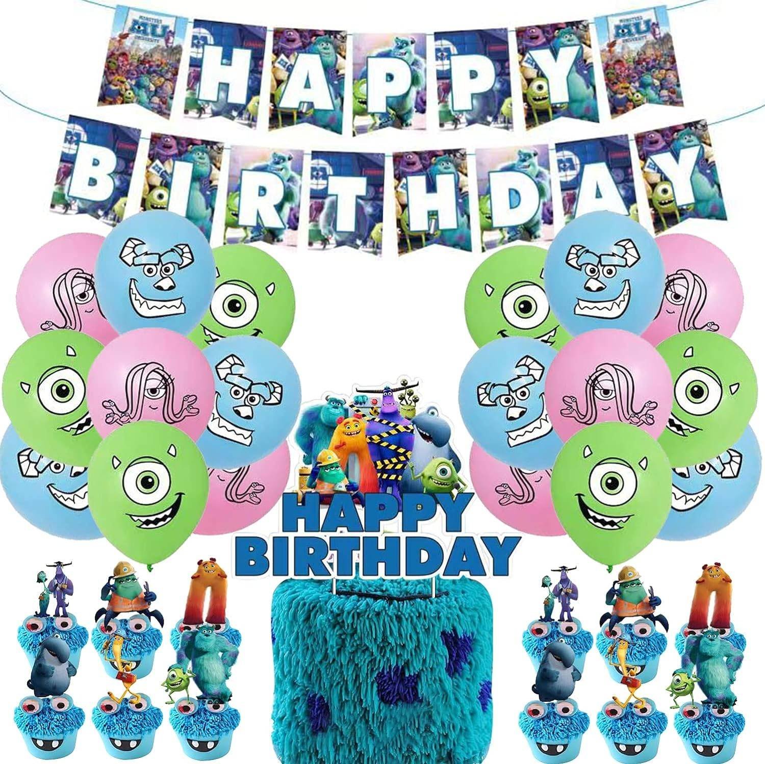 Set 18 Globos Látex Pelicula Monster University Fiesta y Decoración