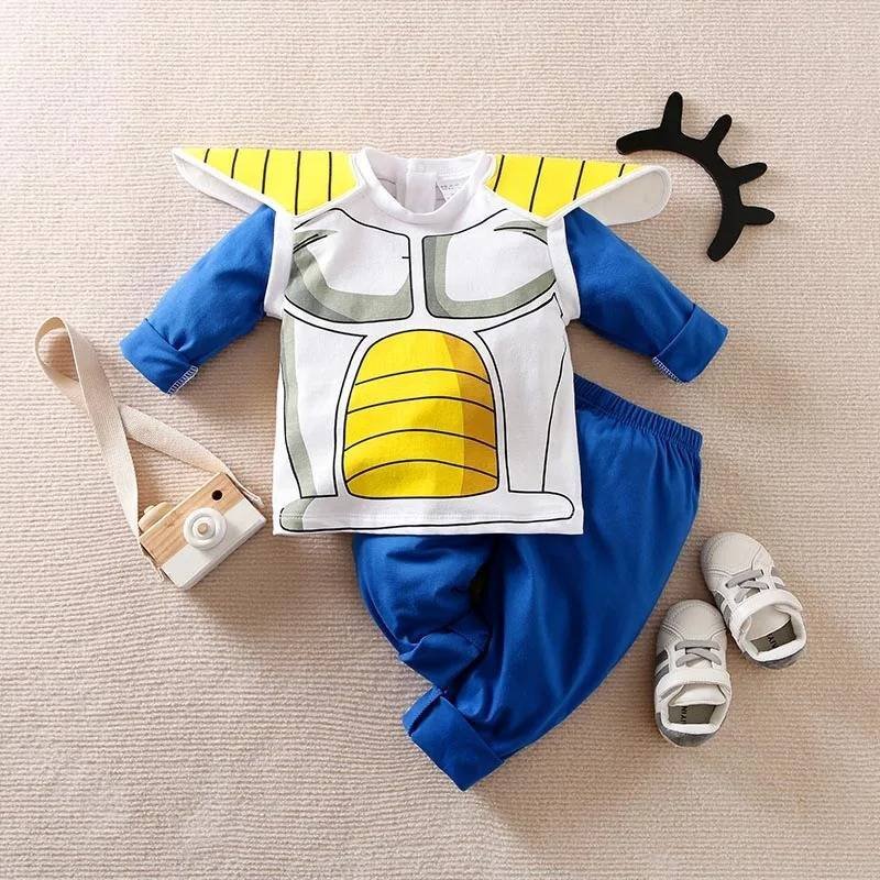 Disfraz Mameluco Anime Dragon Ball Vegeta Gohan Saiyajin Traje Bebe