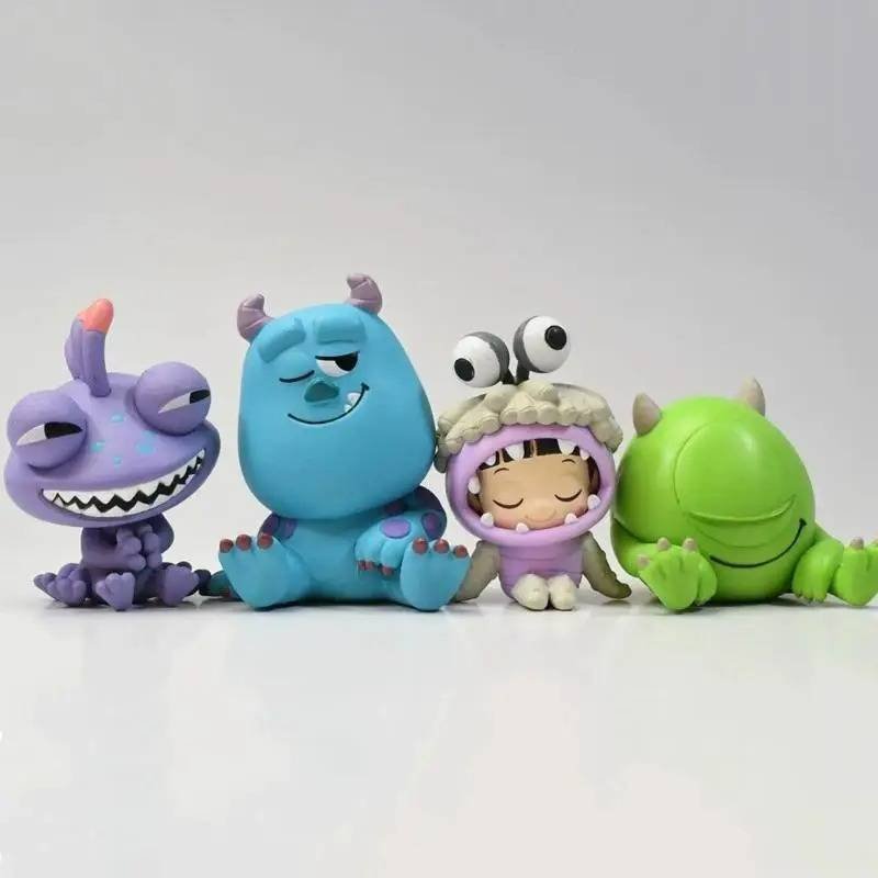 4 Figuras Colección Pelicula Monster Inc Sully Boo Kawaii Set Regalo
