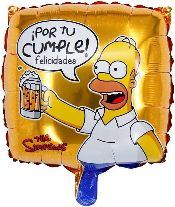 2 Globos Aluminio The Simpson Homero Fiesta Regalos Decoración