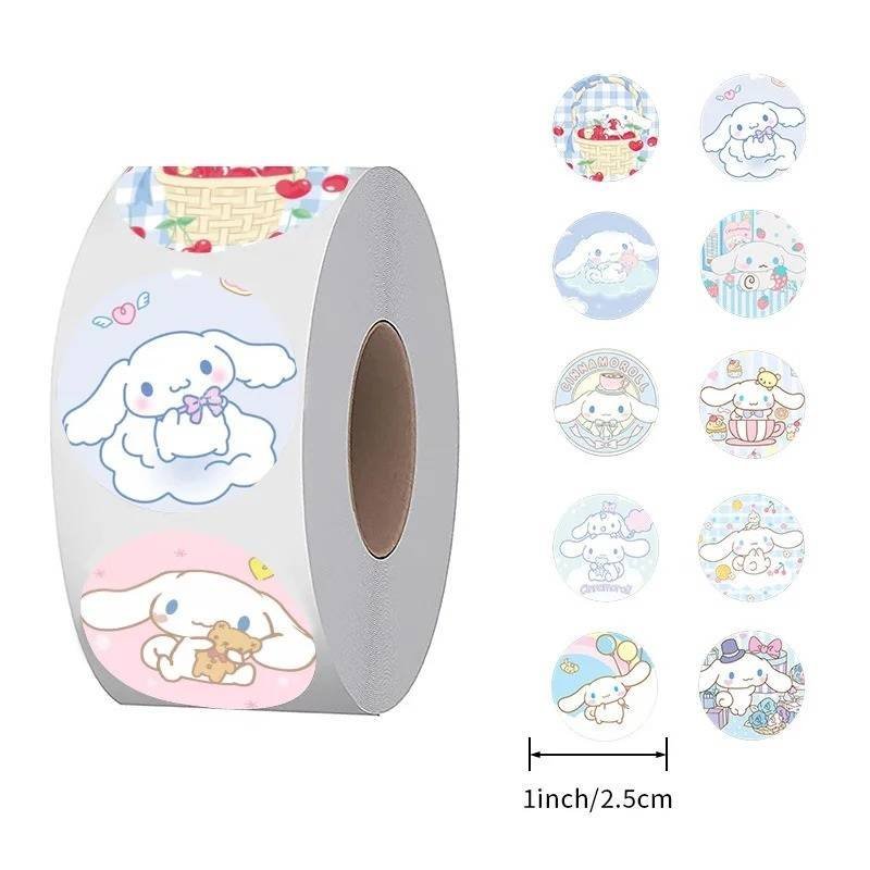 500 Pegatinas Rollo Caricatura Sanrio Cinnamoroll Calcomanías