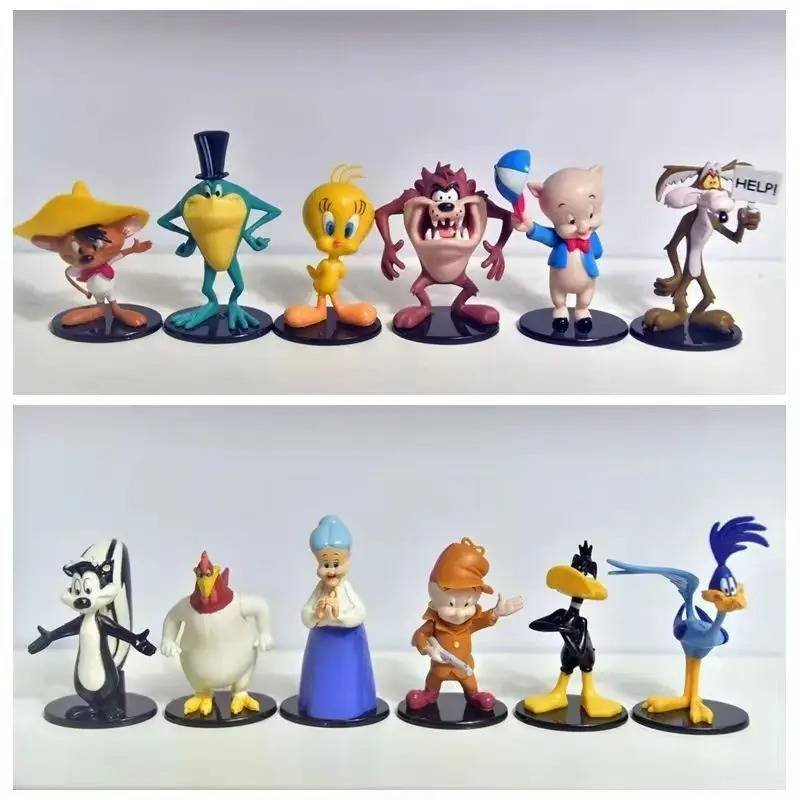 12 Figuras Colección Caricatura Bugs Bunny Looney Tunes Kawaii Set Regalo