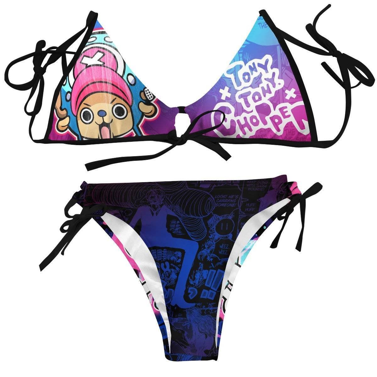 Traje Baño Anime Chopper One Piece Mujer Bikini Cosplay Primavera Verano