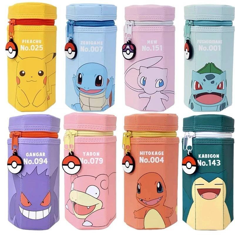 Estuche Lápices Hexagonal Pok Mew Kawaii Anime Maquillaje Regalo Cumpleaños