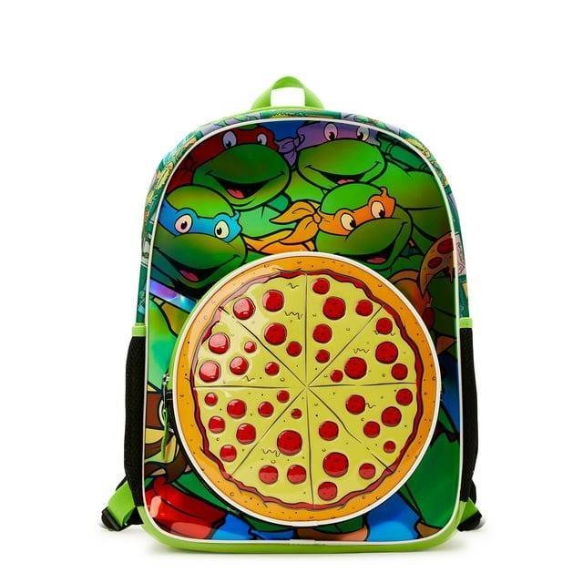 Mochila Escolar Teenage Mutant Ninja Turtles Pizza Laptop Regreso Clases