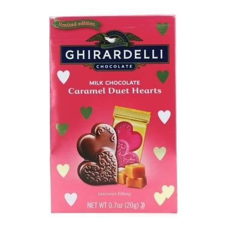 Corazon Dúo Caramelo y Chocolate con Leche Ghiradelli IMPORTADO