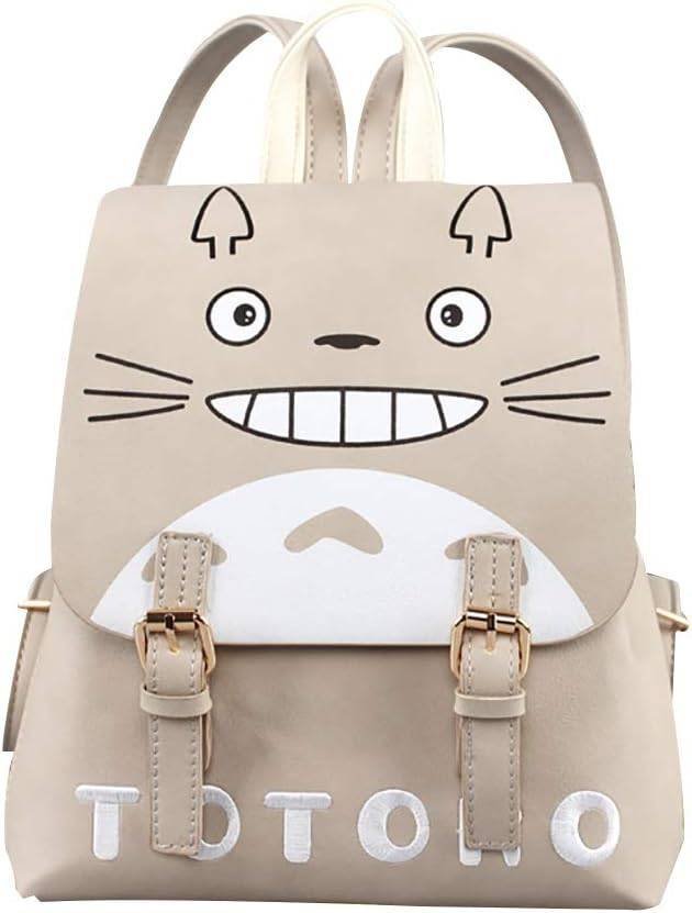 Mochila Escolar Kawaii Anime Totoro Cuero