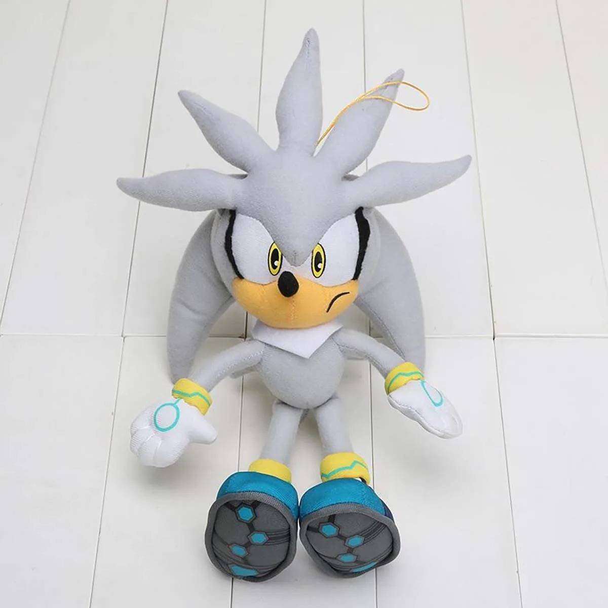 Peluche Videojuego Sonic Silver Plata Felpa Juguetes Niños Original