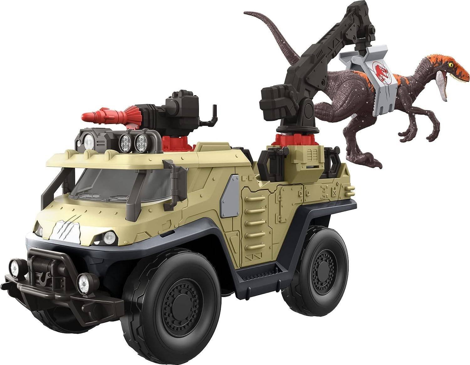 Jurassic World Vehículo Captura y Dinosaurio Juguete