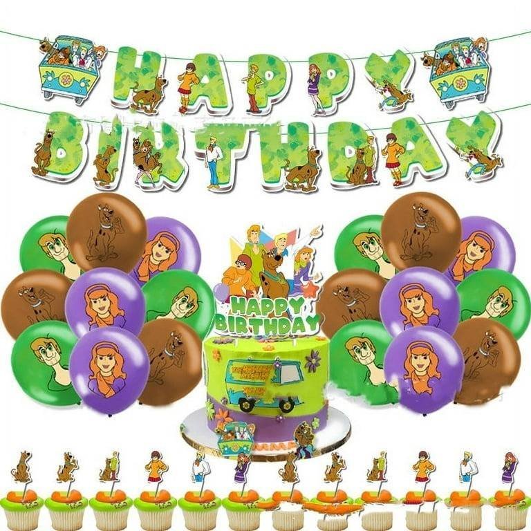 Set 18 Globos Látex Serie Scooby Doo Shaggy Fred Fiesta y Decoración