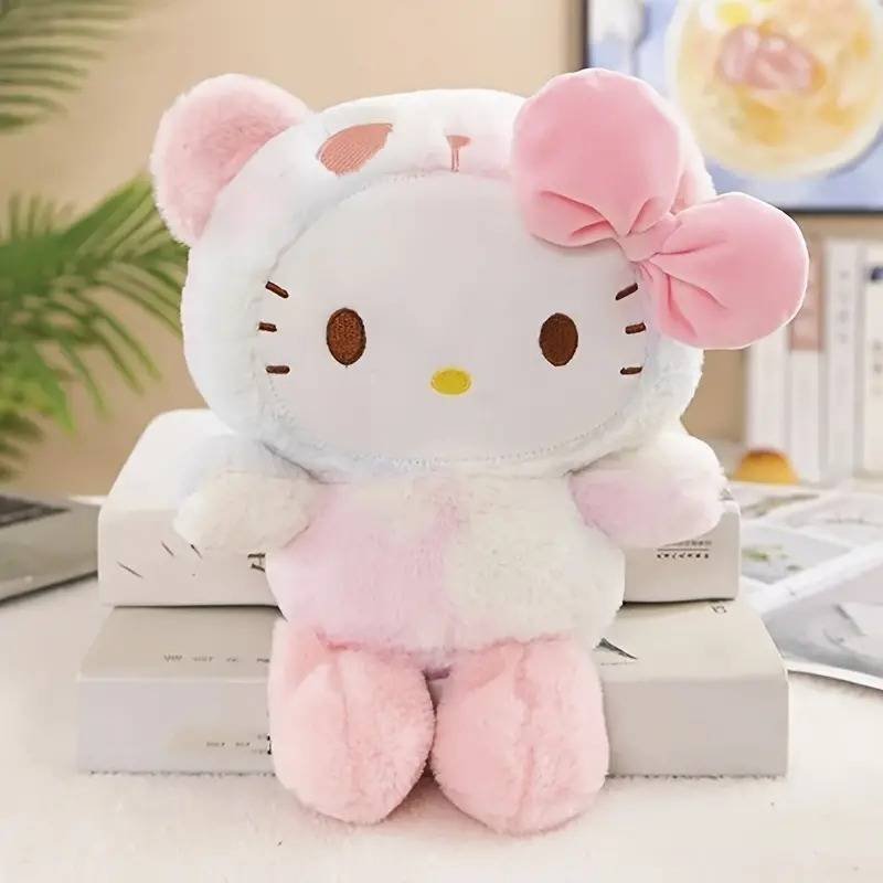 Peluche Serie Animada Sanrio Hello Rosa Moño Felpa Juguetes Niños Original
