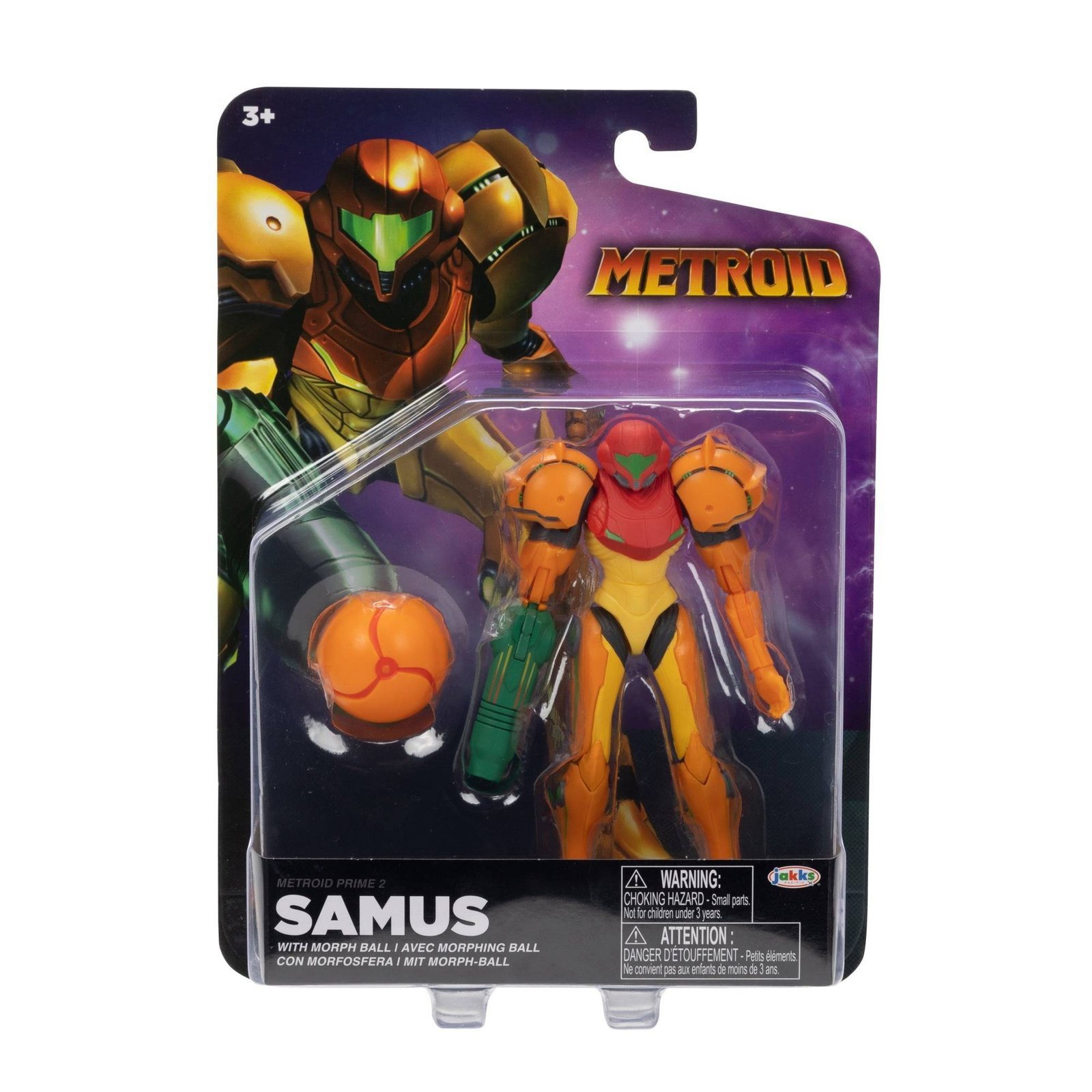 Figura Metroid Samus 4in Morph Ball Accesorios