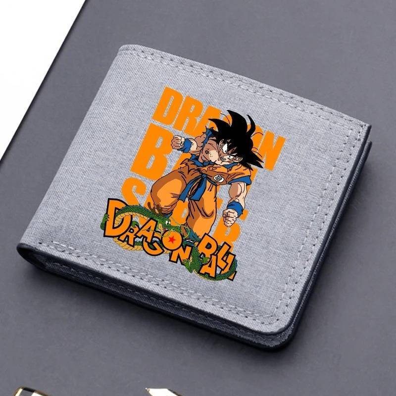 Cartera Anime Dragon Ball Gris Tarjetero Regalo