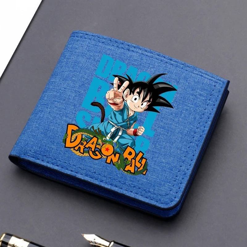 Cartera Anime Dragon Ball Azul Tarjetero Regalo