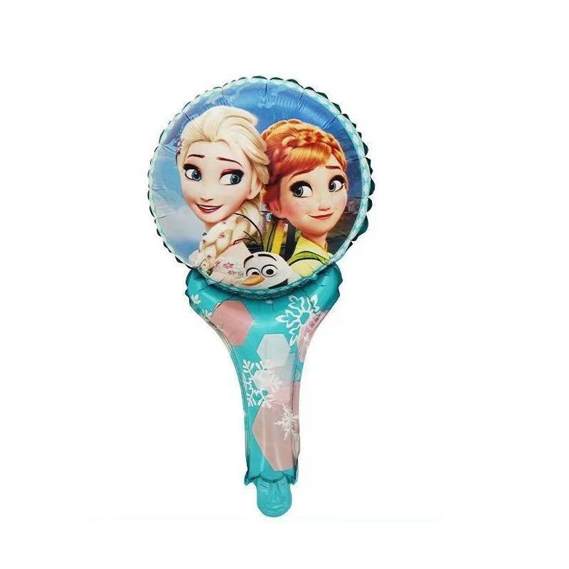 5 Palos Globos Aluminio Frozen Elsa Ana Fiesta Regalos Decoración