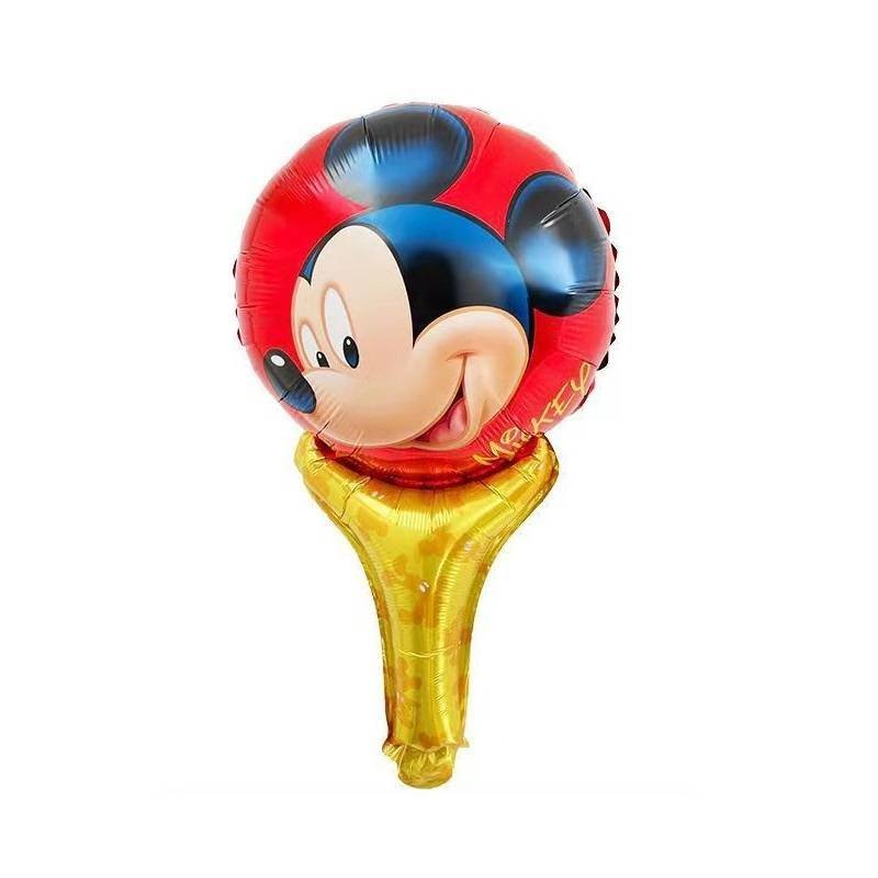 5 Palos Globos Aluminio Mickey Mouse Fiesta Regalos Decoración