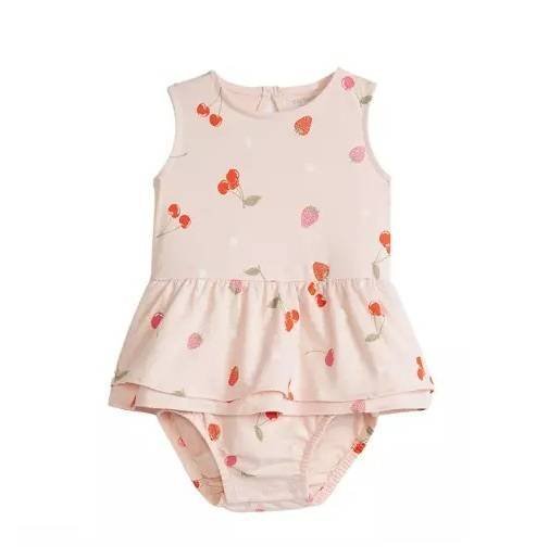 Carters 1 Pieza Pañalero Vestido Fresas