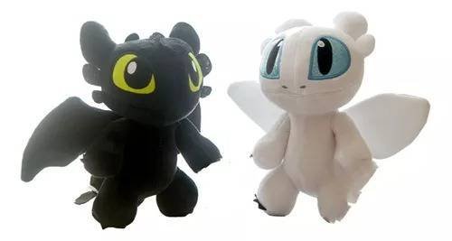 Peluche Pareja Pelicula Dragon Entrenar Luminosa Furia Felpa Juguetes Niños Original