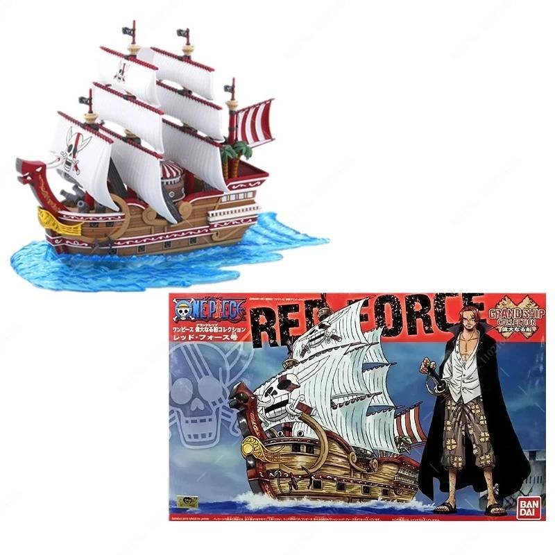 Figura Armar Barco One Piece Piratas Red Force Shanks Modelo Juguetes Ensamblado
