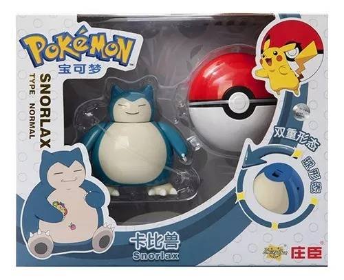 Figura Colección Takara Tommy Pokeball Pokemon Plegable Snorlax