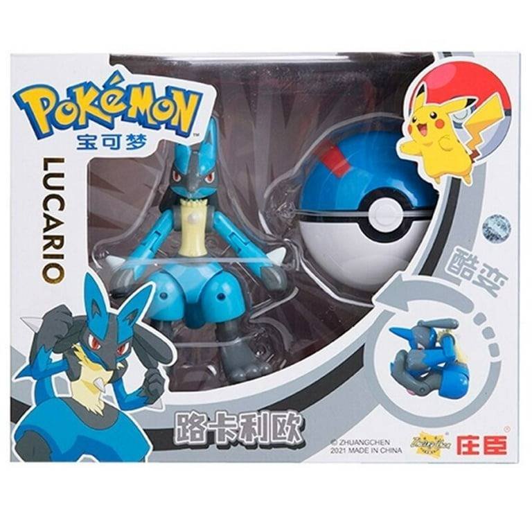 Figura Colección Takara Tommy Pokeball Pokemon Plegable Lucario
