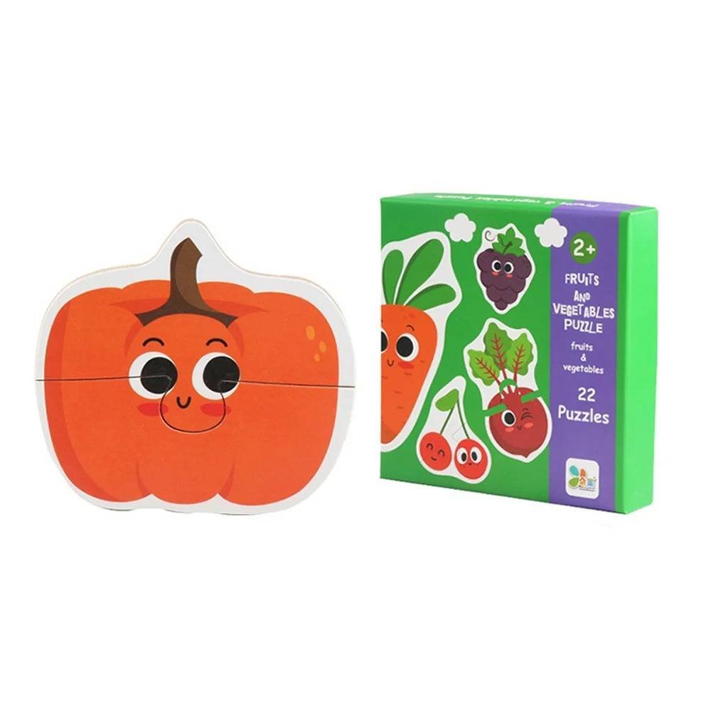 Rompecabezas Madera Aprendizaje Temprano Cognición Vegetales