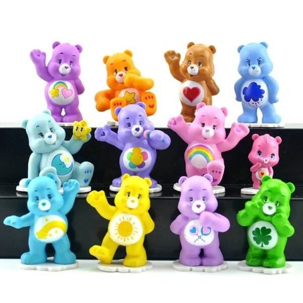 12 Figuras de Colección Serie Ositos Cariñositos PVC