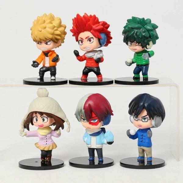 6 Figuras de Coleccion Anime My Hero Academia Izuku Bakugou Katsuki Todoroki Shoto