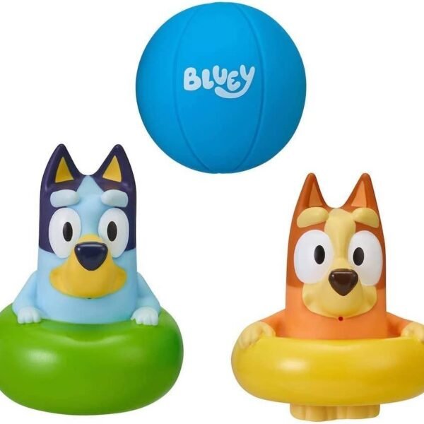Bluey Squirters de Baño Bingo Paquete de 3 Multicolor Pequeño