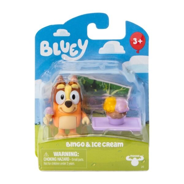 Figura Colección Bluey Story Pack Starter Bingo & Ice Cream Set Regalo