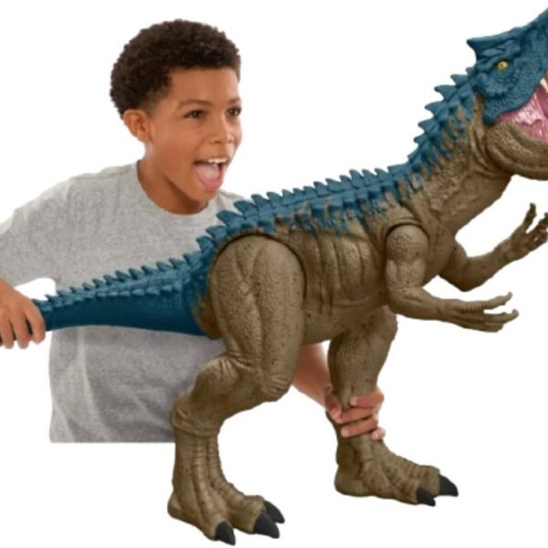 Figura JURASSIC WORLD Dinosaurio Super Colossal Allosaurus Para niños de 4 años en adelante