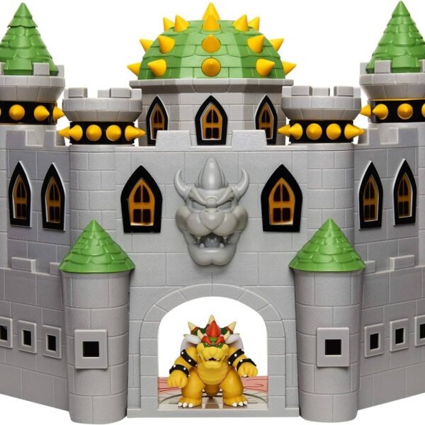 Figura Nintendo Bowsers Castle Super Mario Deluxe Exclusiva Bowser Articulado