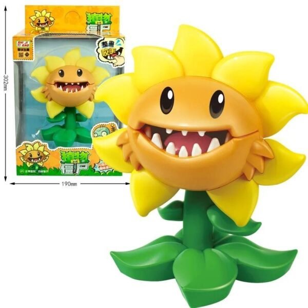 Figura Plants vs Zombies Girasol Sunflower Chomper Licencia Genuina Colección