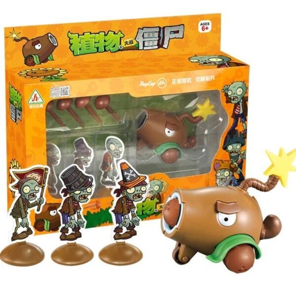 Figura Plants vs Zombies Juego de Cañón de Coco Licencia Genuina Colección