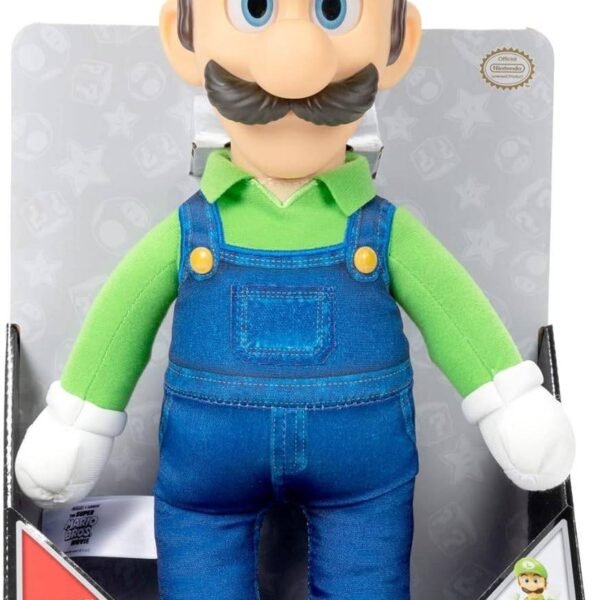 Figura Super Mario Movie Nintendo 35 cm Peluche Luigi Original