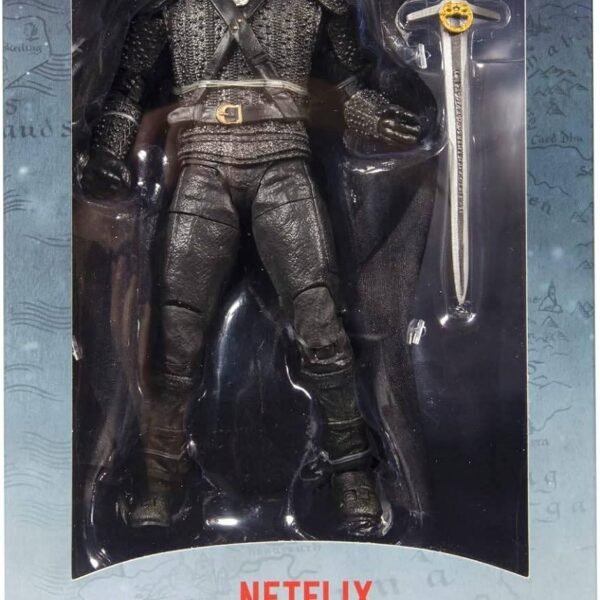 Figura The Witcher Netflix Geralt of Rivia con Accesorios