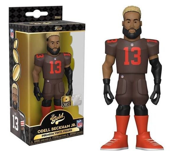 Funko NFL Cleveland Browns Gold Odell Beckham Jr. 5-Inch Premium Vinyl Chase