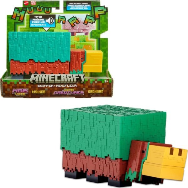 Minecraft Vanilla Figura Acción Sniffer 3.25in para niños de 6 años en adelante