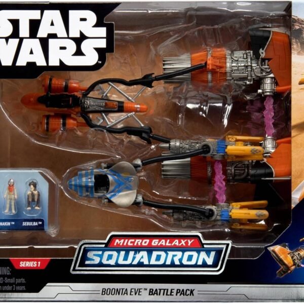 Paquete Batalla Vehículos Microfiguras Star Wars Micro Galaxy Squadron Battle at Boonta Eve