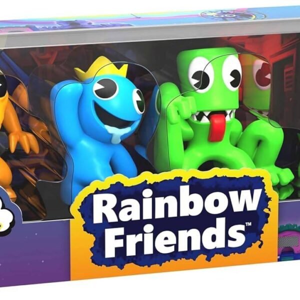 Rainbow Friends Minifigura de Neón Paquete de 4 Serie 2 Medida 2.5in